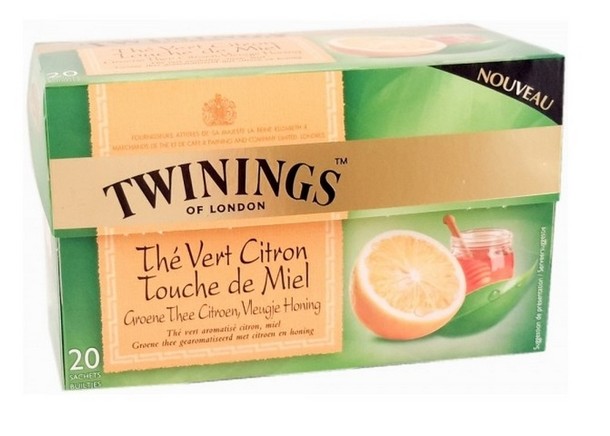 Twinings Groene Thee Citroen Vleugje Honing 20 ST