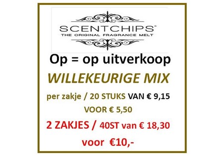 Scentchips  willekeurige mix 2 x 20 stuks