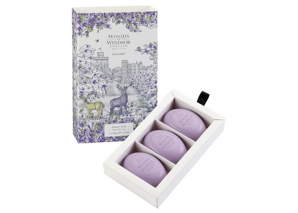 Woods of Windsor Lavender Fine English Soap 3 x 60 gr