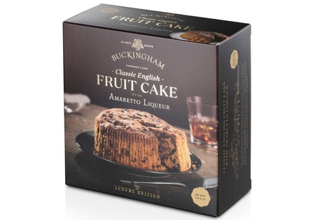 BUCKINGHAM Classic English Fruit Cake flavoured with Amaretto Liqueur 700 gr