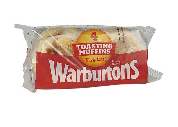 WARBURTONS Muffins 1 x 4 stuks