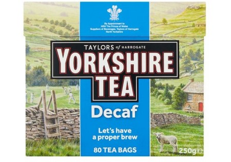 Yorkshire Decaffeinated Tea Bags 80s