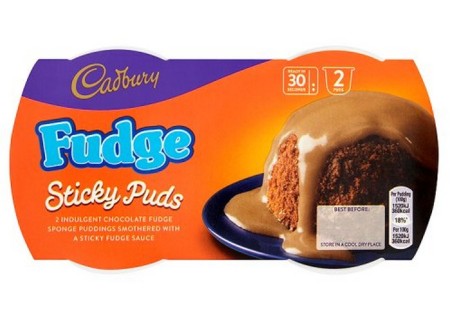 Cadbury Fudge Sponge Pudding 2 Pack
