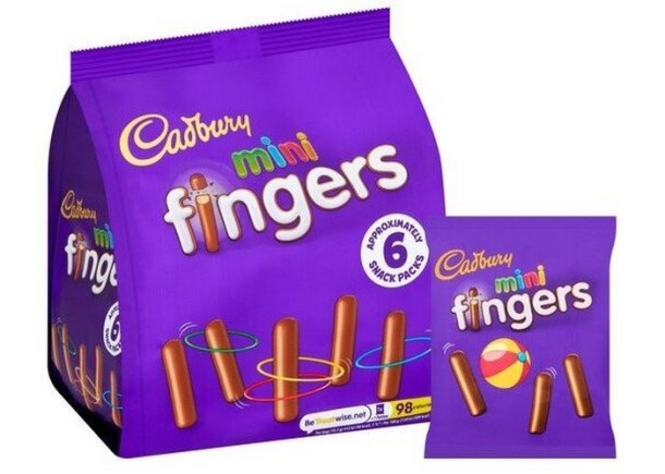 Cadbury Mini Fingers 6 pack 115,8 g