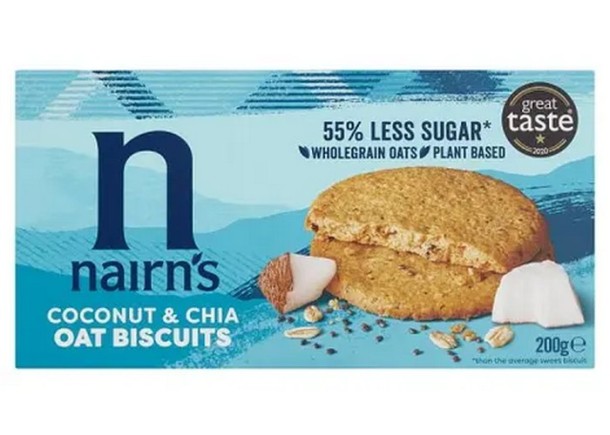 Nairns Coconut Chia Oat Biscuits 200G