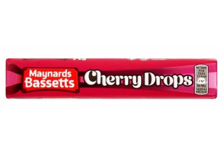 Bassetts Cherry Drops Sweets Roll 45g