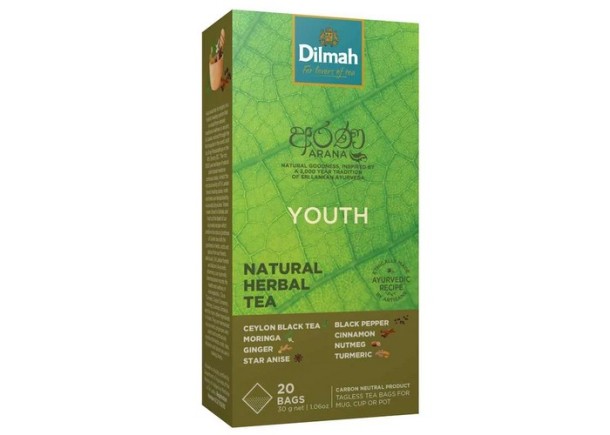 Dilmah Arana Natural YOUTH Herbal Infusion 