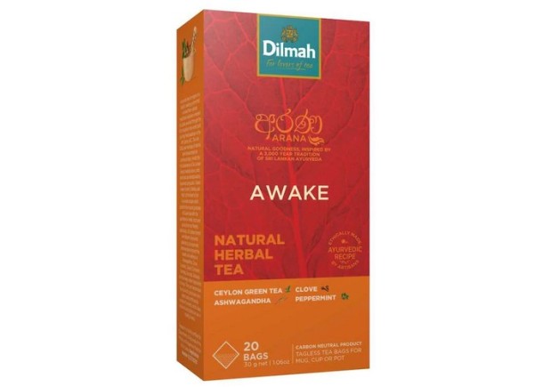 Dilmah Arana Natural AWAKE Herbal Infusion 