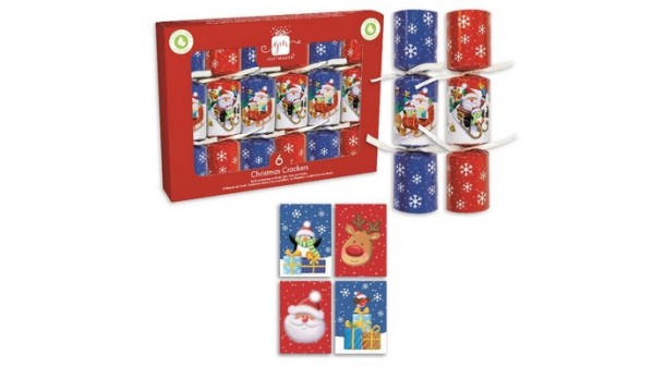 Christmas Crackers 6 x 6 Santa & Friends