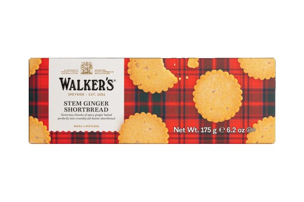 Walkers Stem Ginger Shortbread 175g