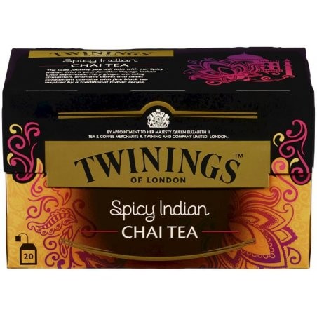 Twinings Zwarte thee Spicy Indian Chai 20s
