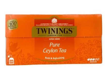 Twinings  Zwarte Thee  Ceylon Pure 25st