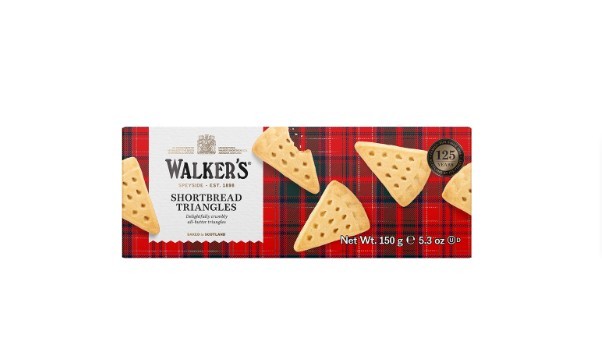 Walkers Shortbread Triangles Carton 150G