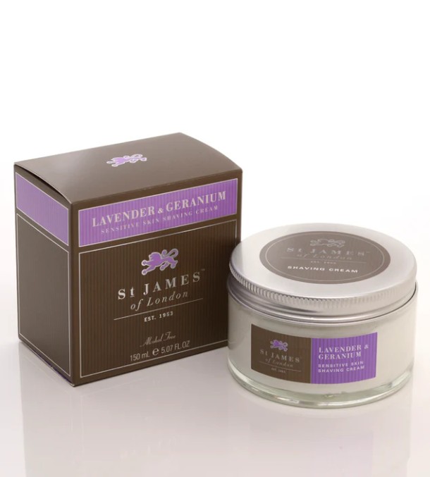 St James of London Scheercrème Lavender & Geranium