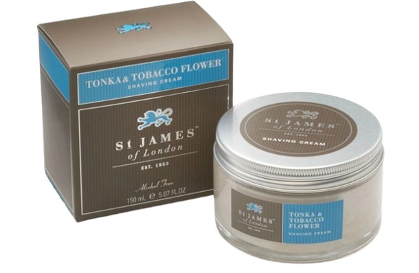 St James of London Scheercrème Tonka & Tobacco Flower