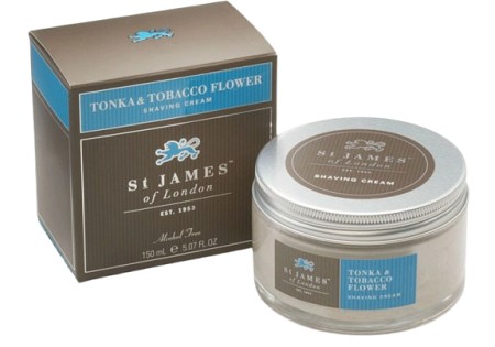 St James of London Scheercrème Tonka & Tobacco Flower