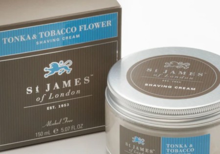 St James of London Scheercrème Tonka & Tobacco Flower