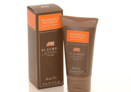 St James of London Scheercrème tube Mandarin Patchouli 75 ml