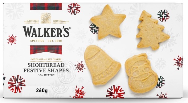 Walkers Shortbread Festive Shapes 260g