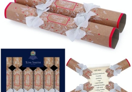 Christmas Crackers 14" X 6 Hex Fill Your Own Kraft Tom Smith