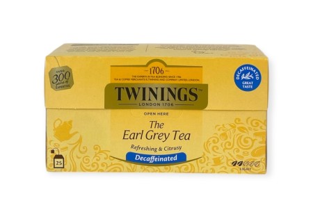 Twinings Zwarte Thee Earl grey caffeinevrij 25 st