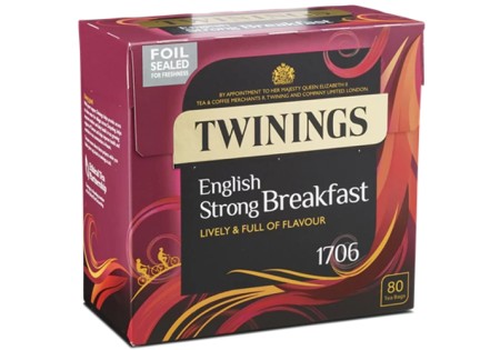 Twinings Black Tea  1706 Tea Bags 80s
