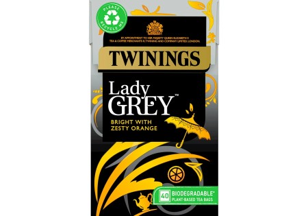 Twinings Black Tea  Lady Grey Tea Bags 40s