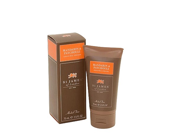 St James of London Scheercrème tube Mandarin Patchouli 75 ml