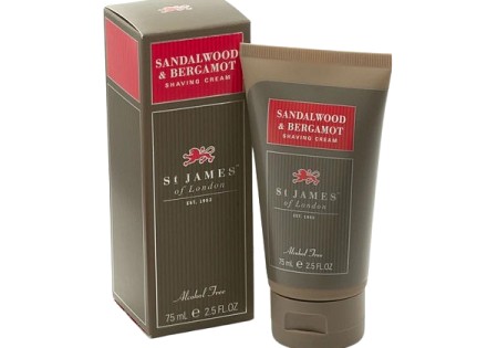 St James of London Scheercrème tube Sandalwood Bergamot 75ml