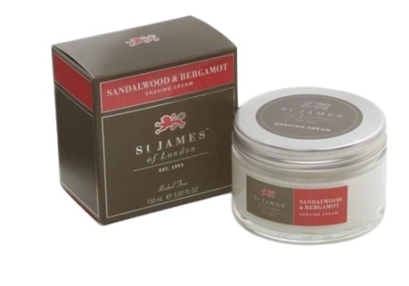St James of London Scheercrème Sandalwood Bergamot