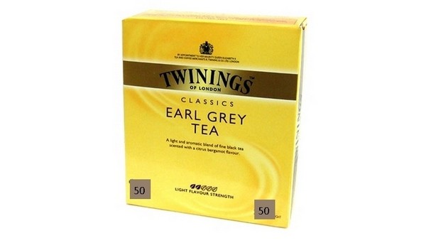 Twinings Zwarte Thee  Earl Grey 50 zakjes met envelopje