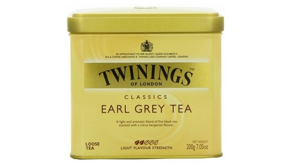 Twinings Zwarte Thee  Earl Grey losse thee in blik 200gr