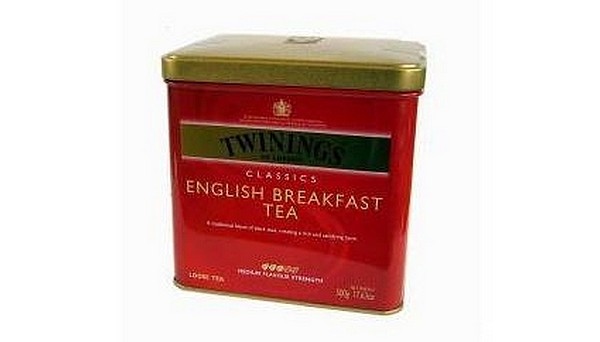 Twinings Zwarte Thee English Breakfast losse thee in blik 500gr
